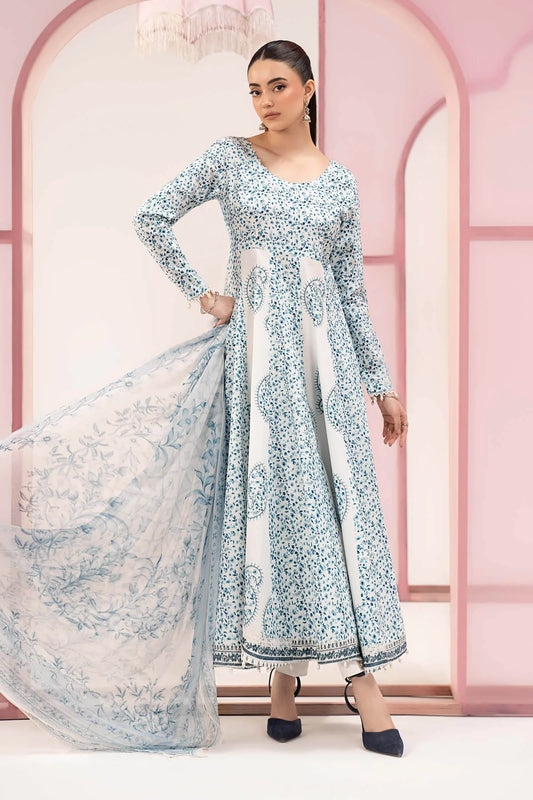 3 Piece Embroidered Lawn Suit - MPS-3009-A-Small