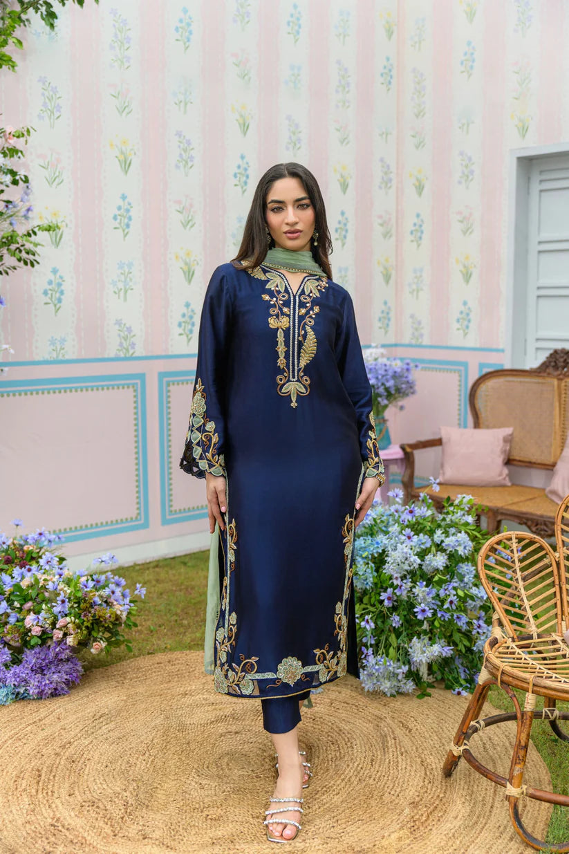 Midnight Blue | Zarayna-Festive Formals '25 | Flairs Studio