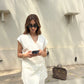 WHITE LINEN VEST SET | Sak Atelier