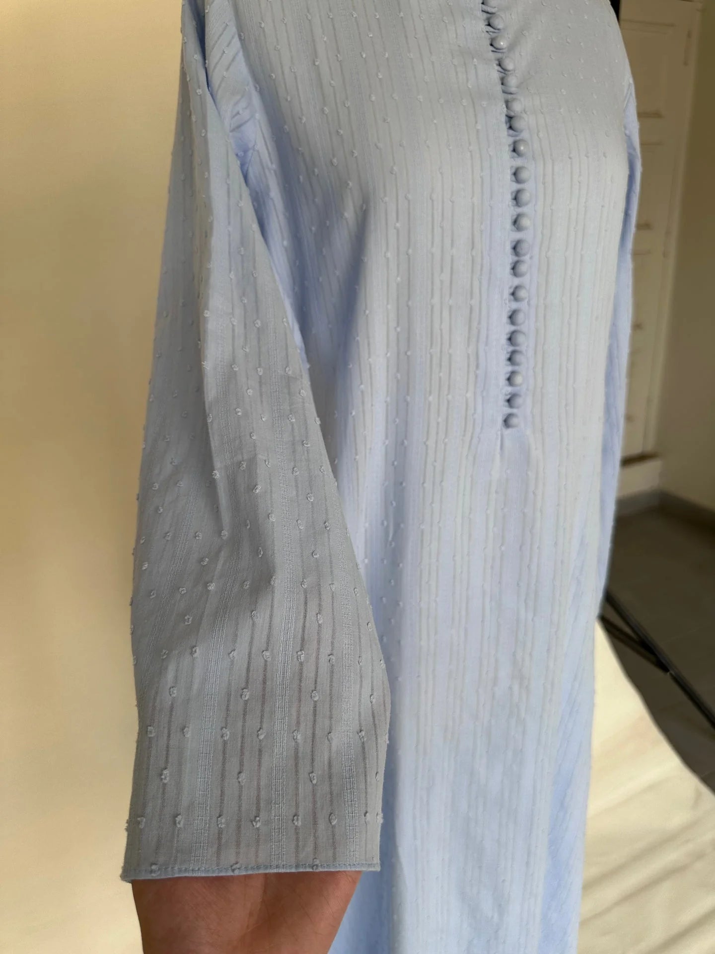 Sak Atelier Powder Blue Broshey Ellie Tunic