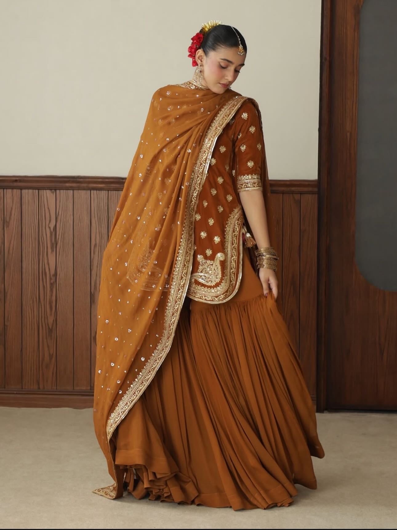 BURNT SIENNA OUTFIT | BASHAASH’25 | DYOT