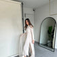 ANTIQUE WHITE BUTTONED SET | Sak Atelier