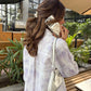 Sak Atelier Purple Tie & Dye Chickenkari Toby Tunic With Skinny Shalwar
