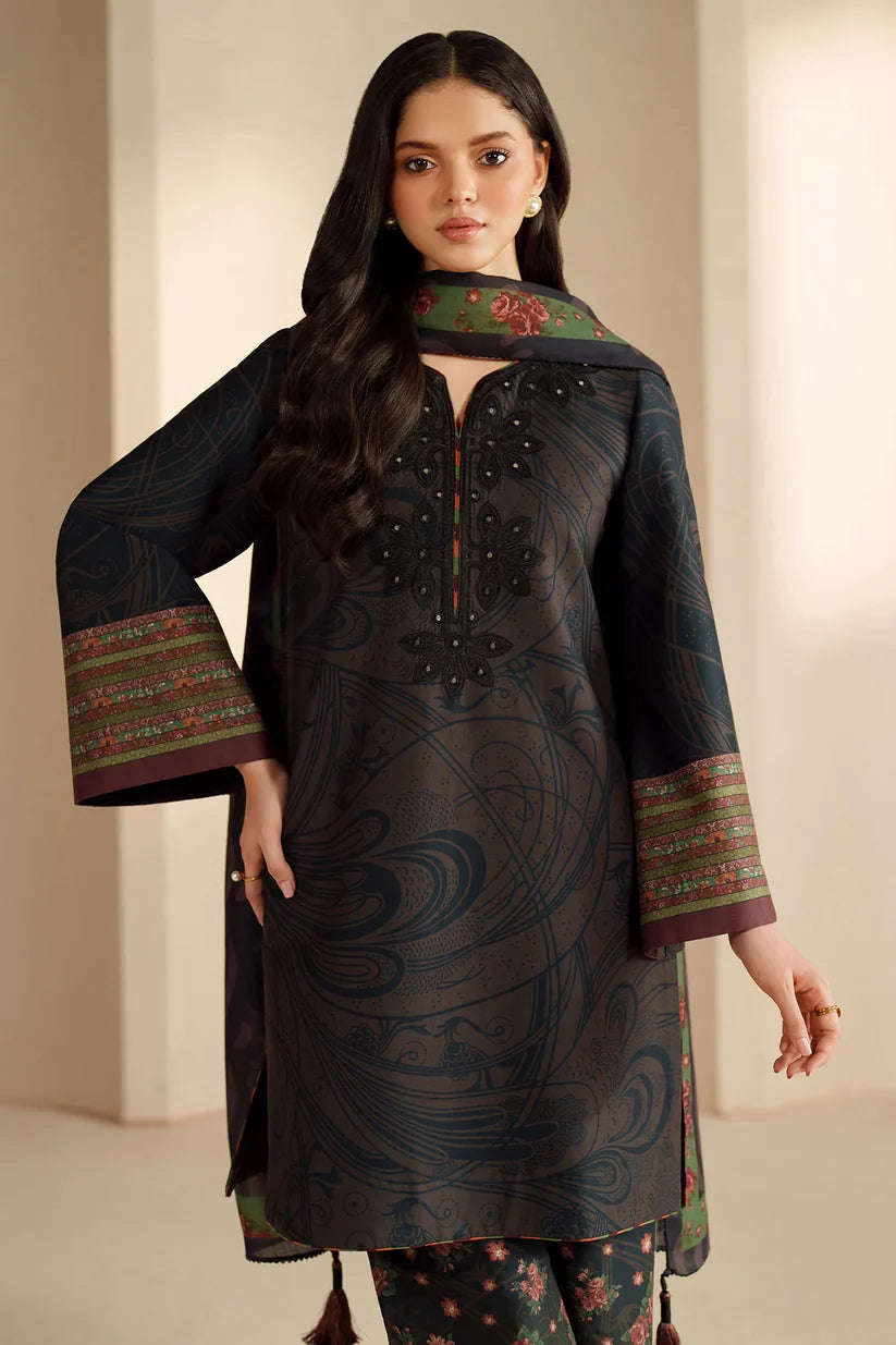 JZ-UW-D0203-0 | EMBROIDERED KHADDAR | Jazmin