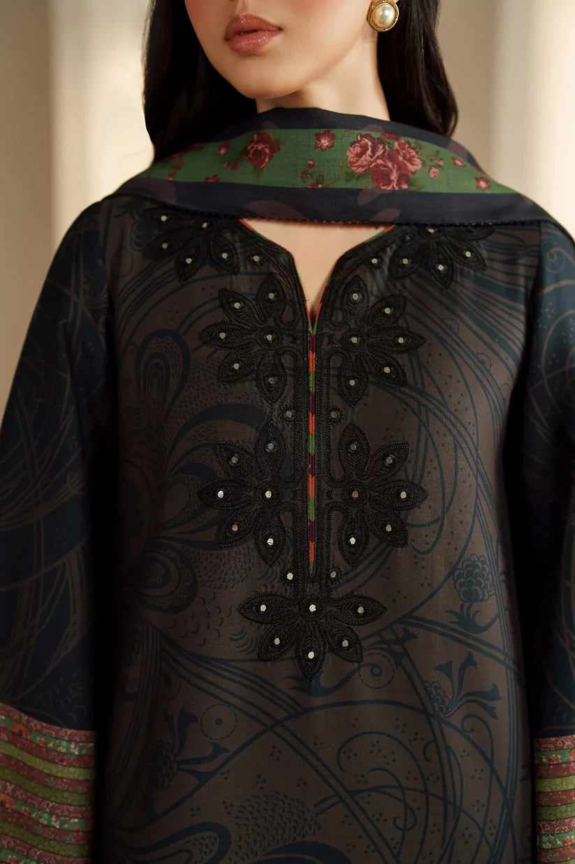 JZ-UW-D0203-0 | EMBROIDERED KHADDAR | Jazmin