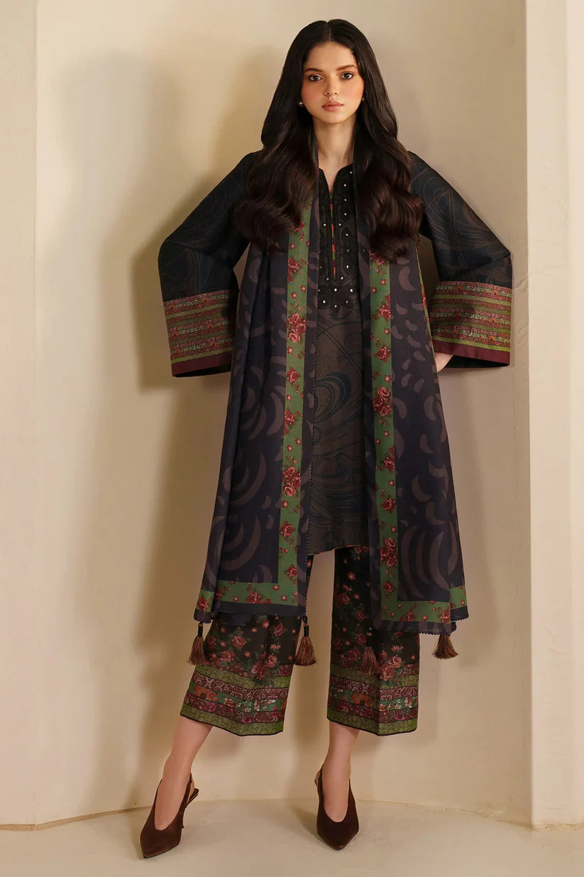 JZ-UW-D0203-0 | EMBROIDERED KHADDAR | Jazmin