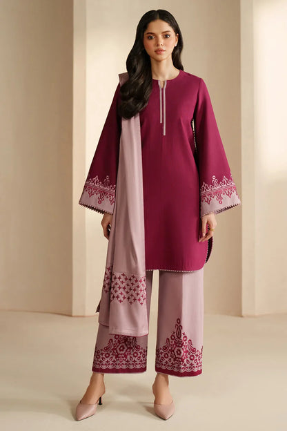 JZ-UW-D0193-0 | EMBROIDERED KHADDAR | Jazmin