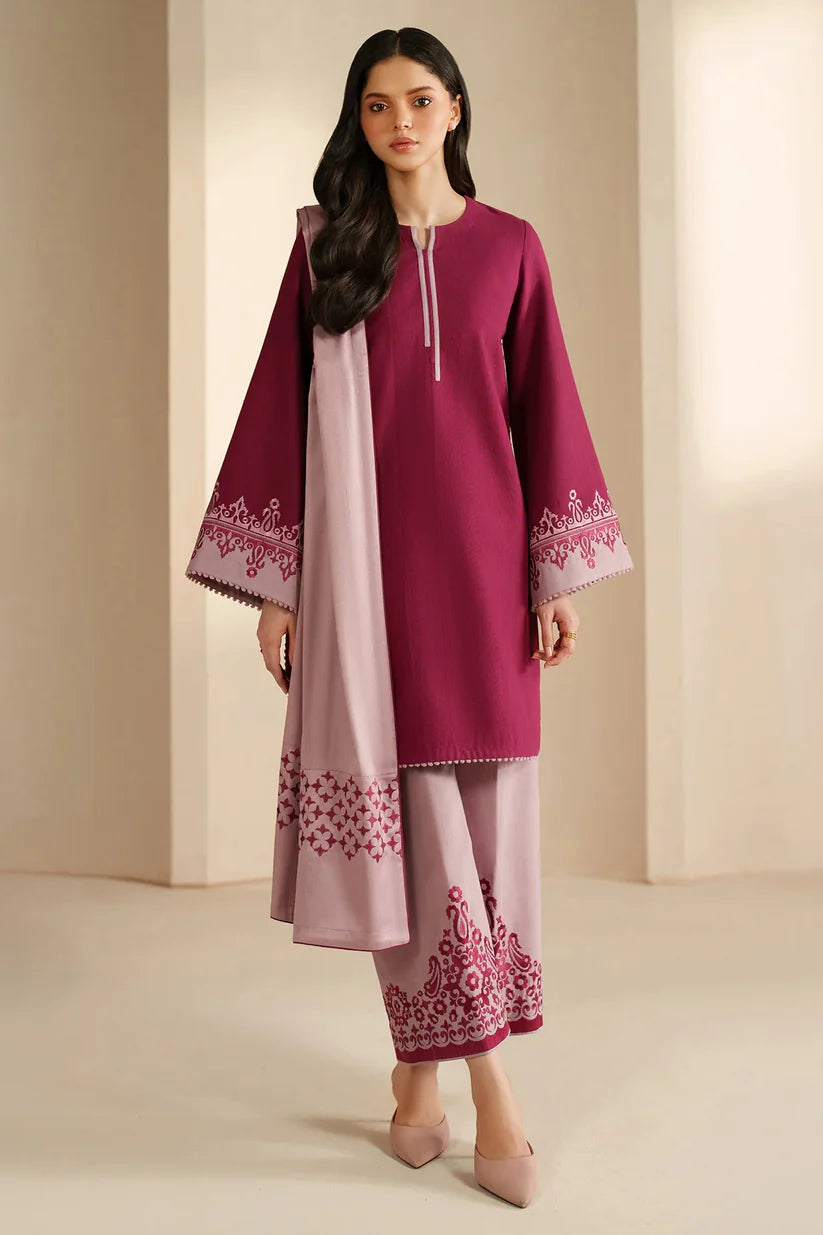 JZ-UW-D0193-0 | EMBROIDERED KHADDAR | Jazmin