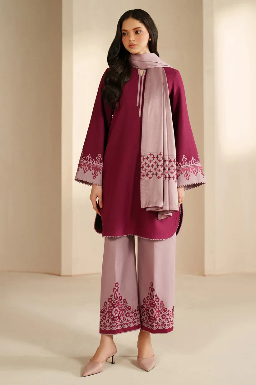 JZ-UW-D0193-0 | EMBROIDERED KHADDAR | Jazmin
