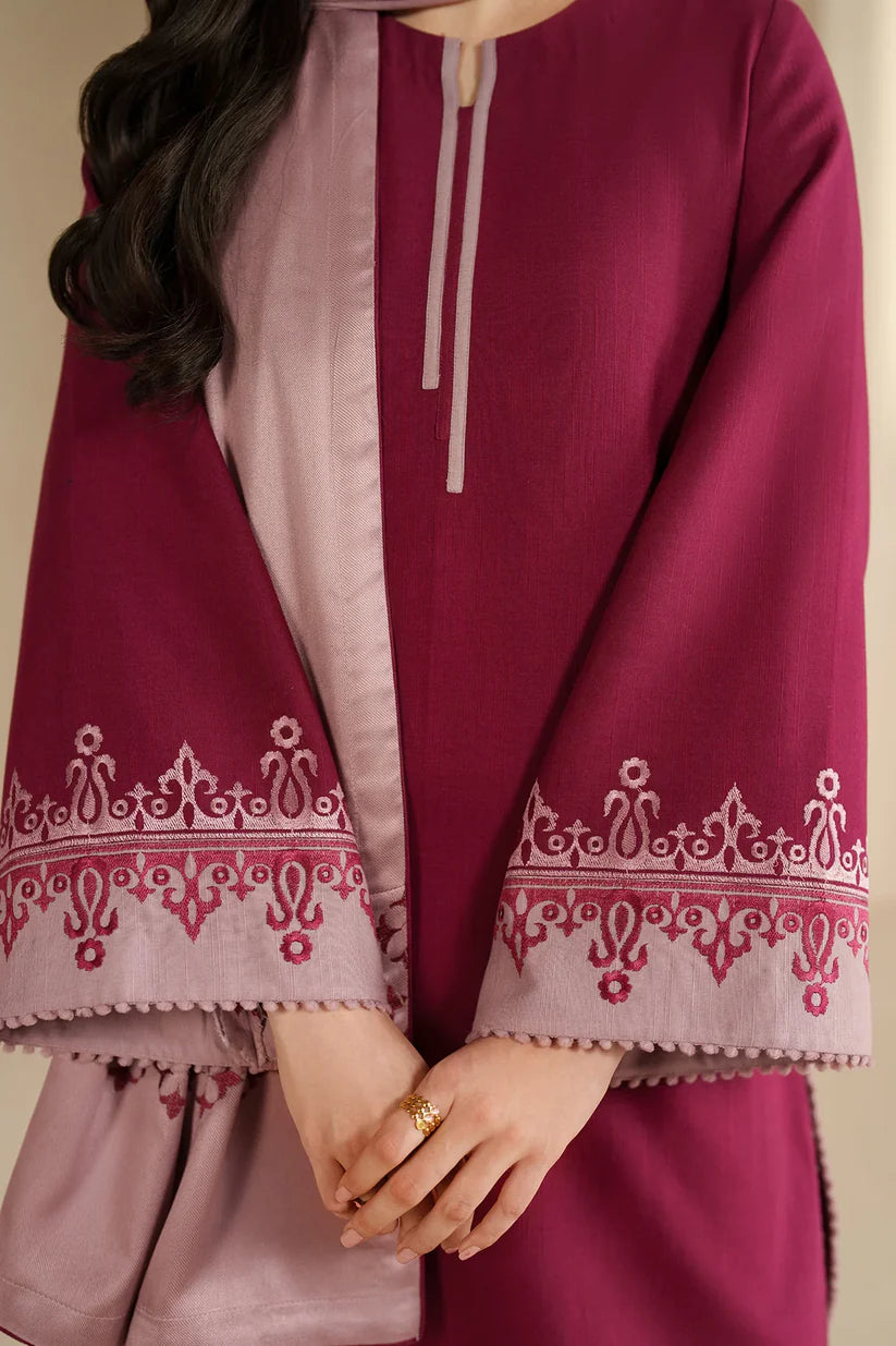 JZ-UW-D0193-0 | EMBROIDERED KHADDAR | Jazmin