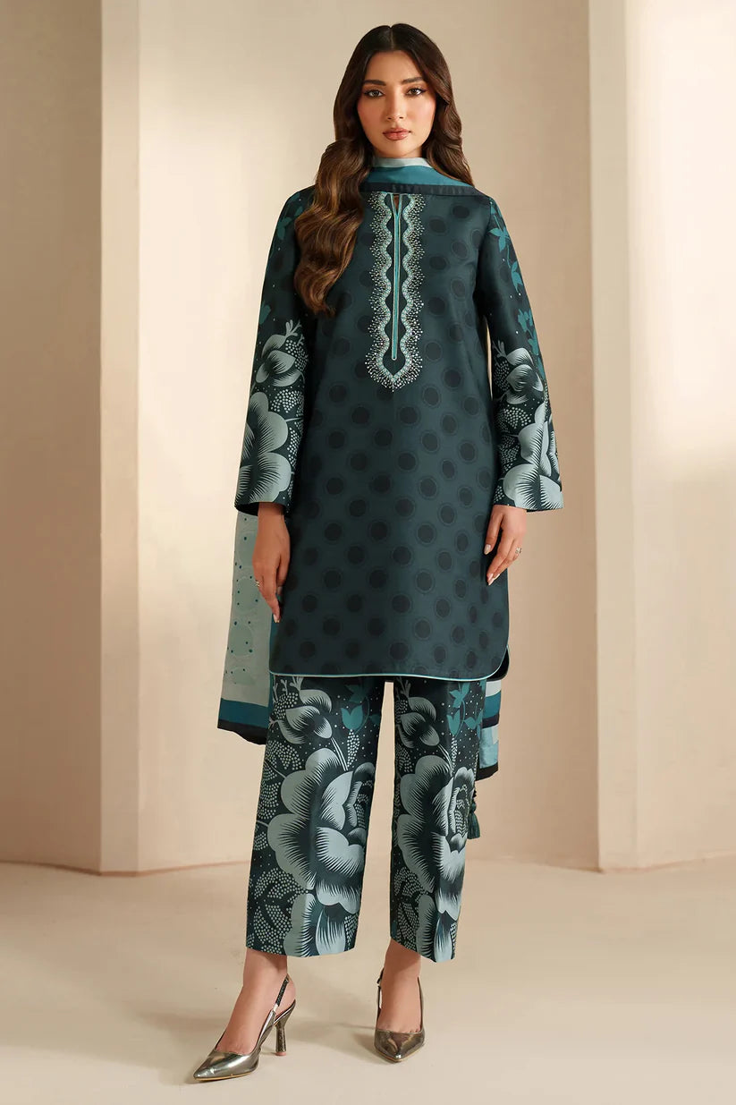 JZ-UW-D0202-0 | EMBROIDERED KHADDAR | Jazmin