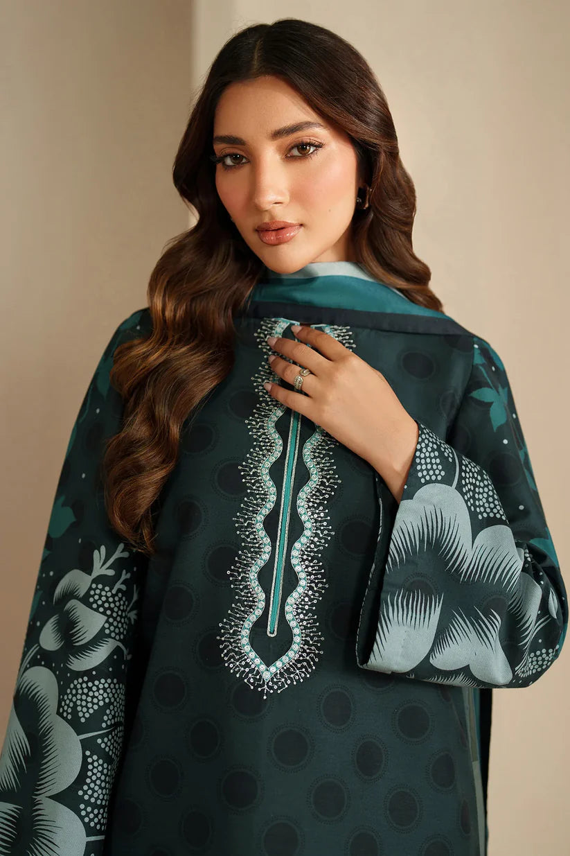 JZ-UW-D0202-0 | EMBROIDERED KHADDAR | Jazmin