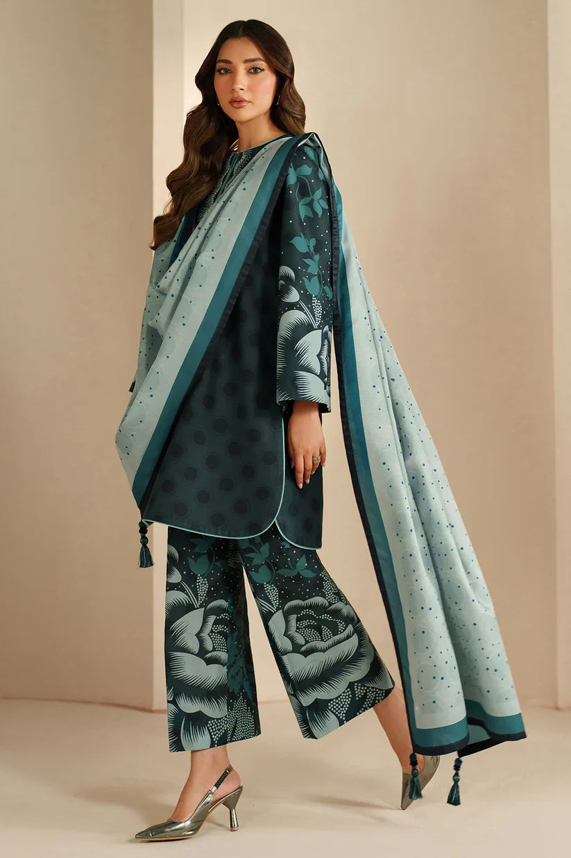 JZ-UW-D0202-0 | EMBROIDERED KHADDAR | Jazmin