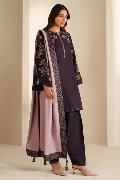 JZ-UW-D0166-0 | EMBROIDERED KHADDAR | Jazmin