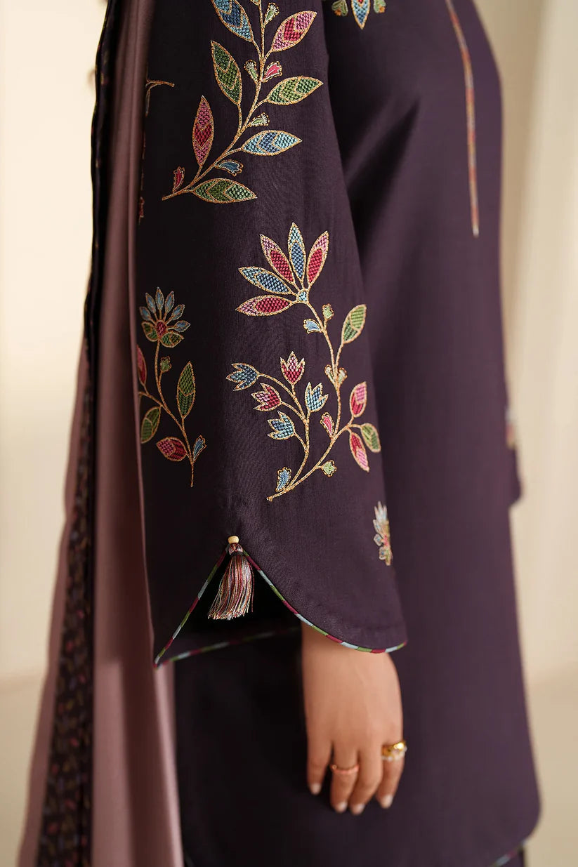 JZ-UW-D0166-0 | EMBROIDERED KHADDAR | Jazmin