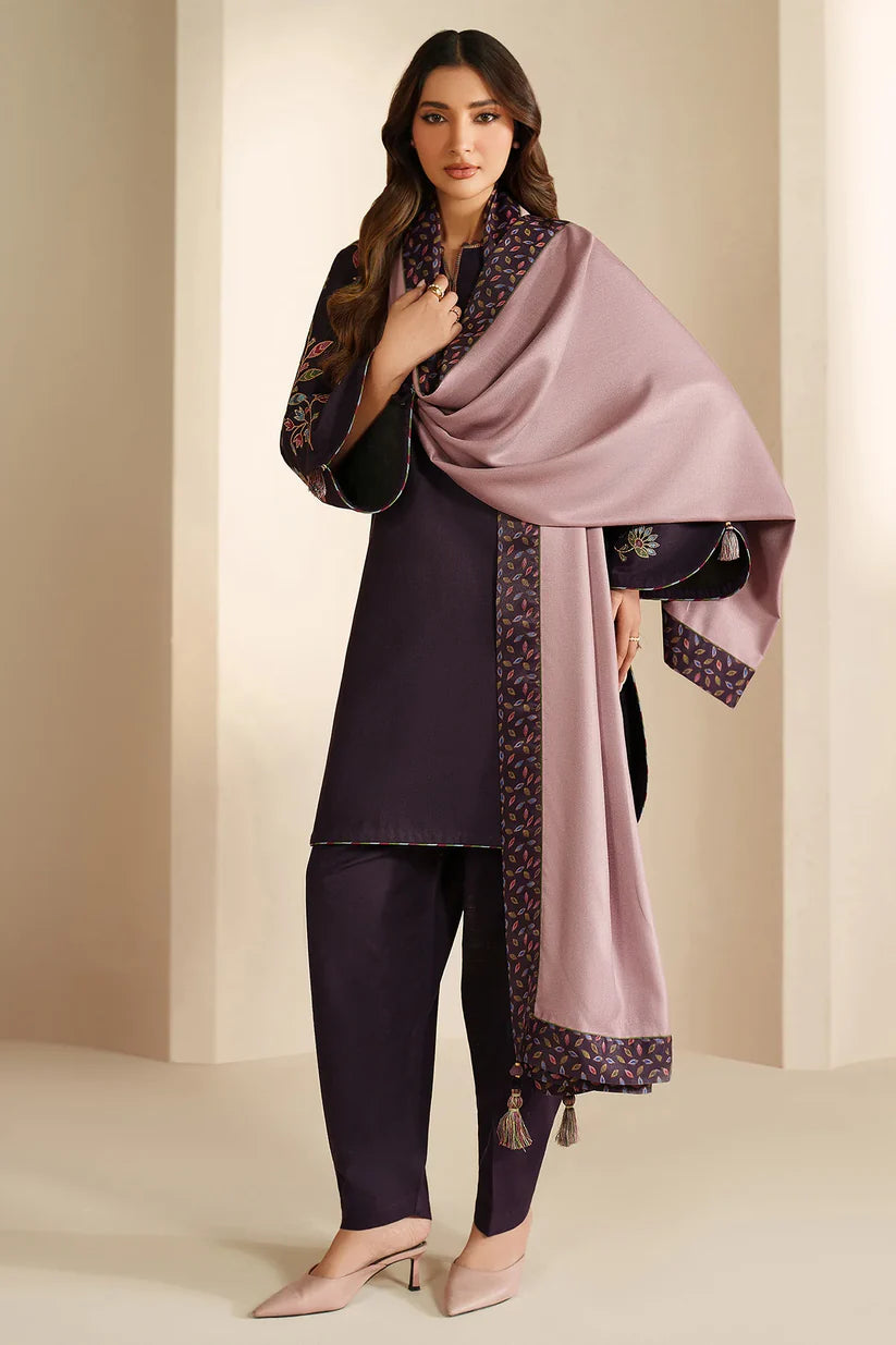 JZ-UW-D0166-0 | EMBROIDERED KHADDAR | Jazmin