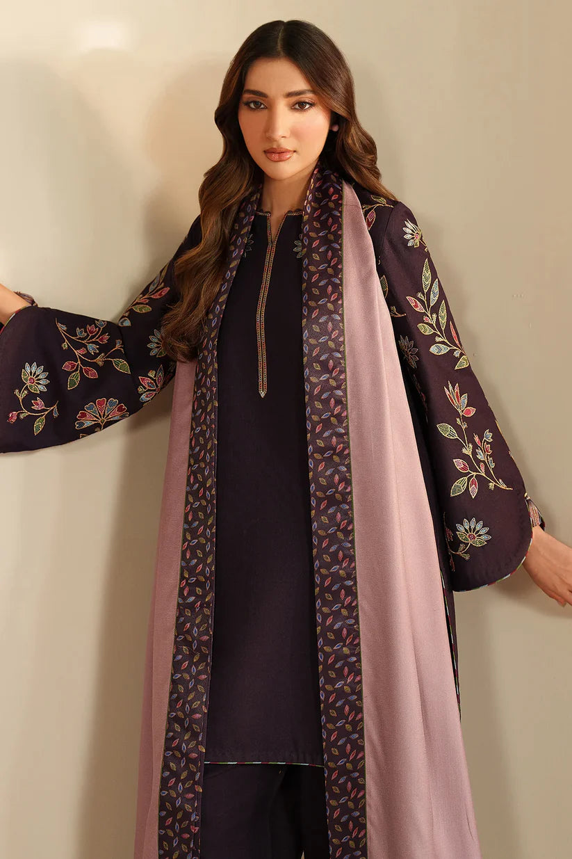 JZ-UW-D0166-0 | EMBROIDERED KHADDAR | Jazmin