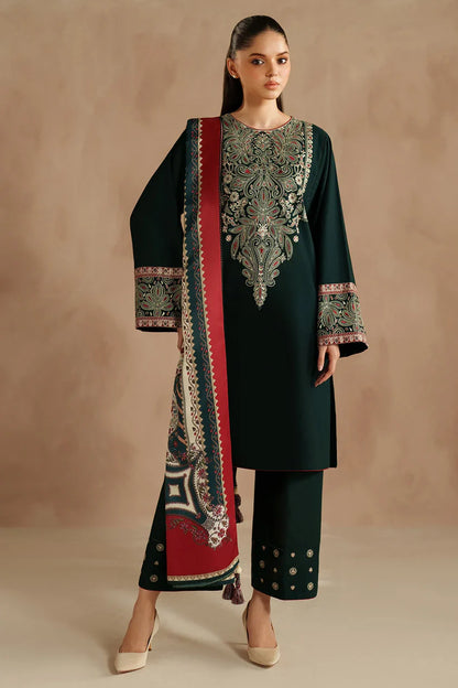 JZ-UW-D0143-0 | EMBROIDERED KHADDAR | Jazmin