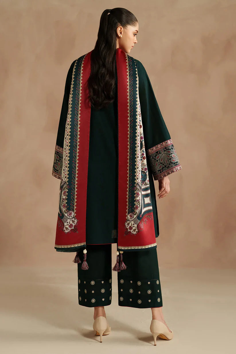 JZ-UW-D0143-0 | EMBROIDERED KHADDAR | Jazmin