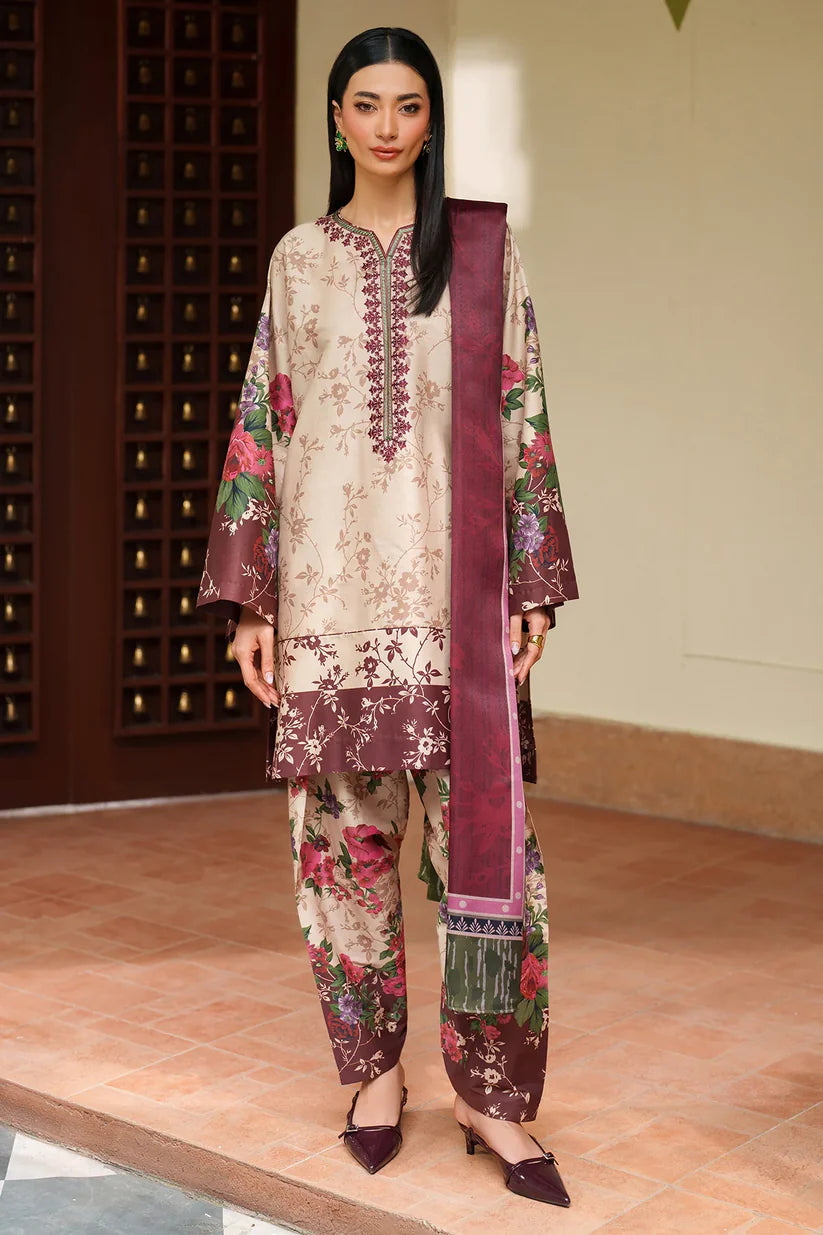 JZ-UW-D0185-0 | EMBROIDERED KHADDAR | Jazmin