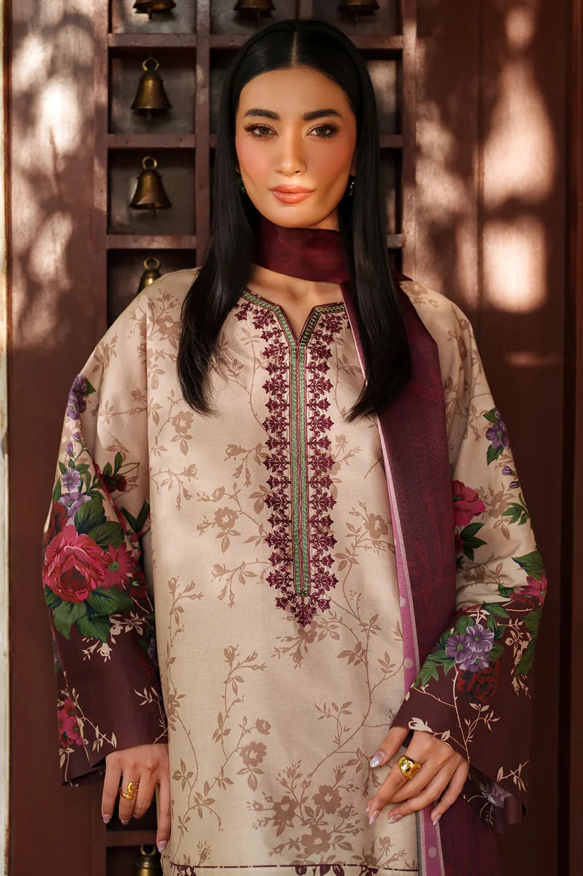 JZ-UW-D0185-0 | EMBROIDERED KHADDAR | Jazmin