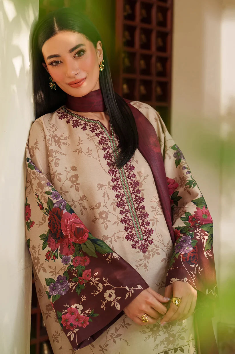 JZ-UW-D0185-0 | EMBROIDERED KHADDAR | Jazmin