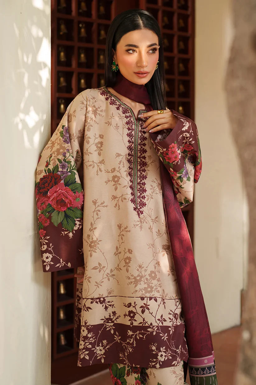 JZ-UW-D0185-0 | EMBROIDERED KHADDAR | Jazmin