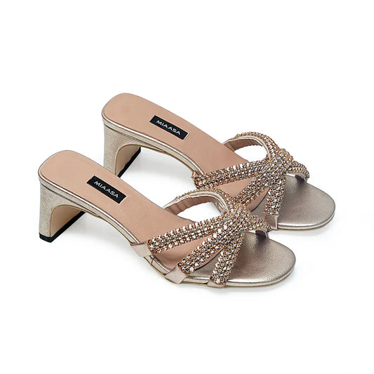 Ariana 50 Champagne Gold | Miaasa | Footwear