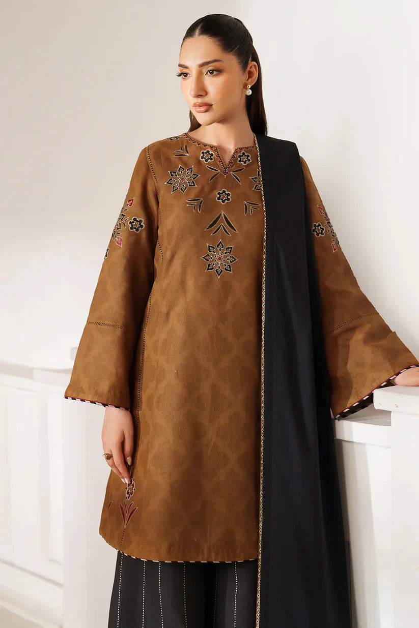 JZ-UW-D0150-0 | EMBROIDERED JACQUARD KHADDAR | Jazmin