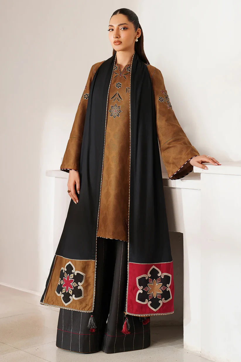 JZ-UW-D0150-0 | EMBROIDERED JACQUARD KHADDAR | Jazmin