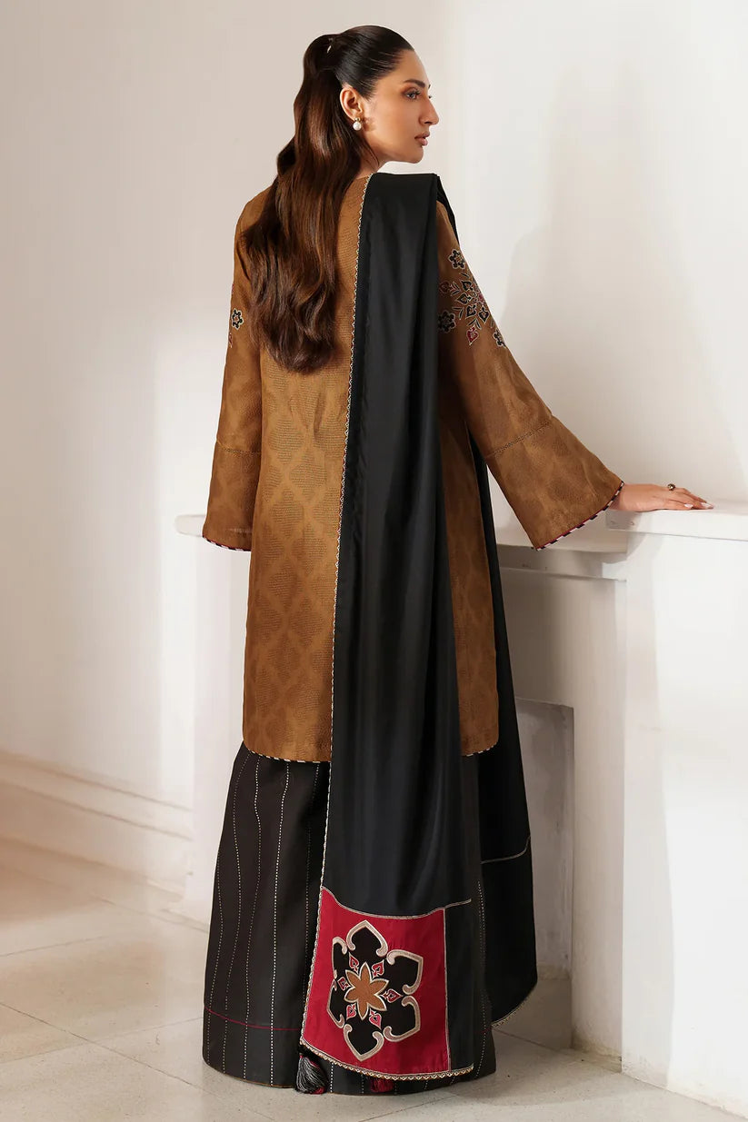 JZ-UW-D0150-0 | EMBROIDERED JACQUARD KHADDAR | Jazmin