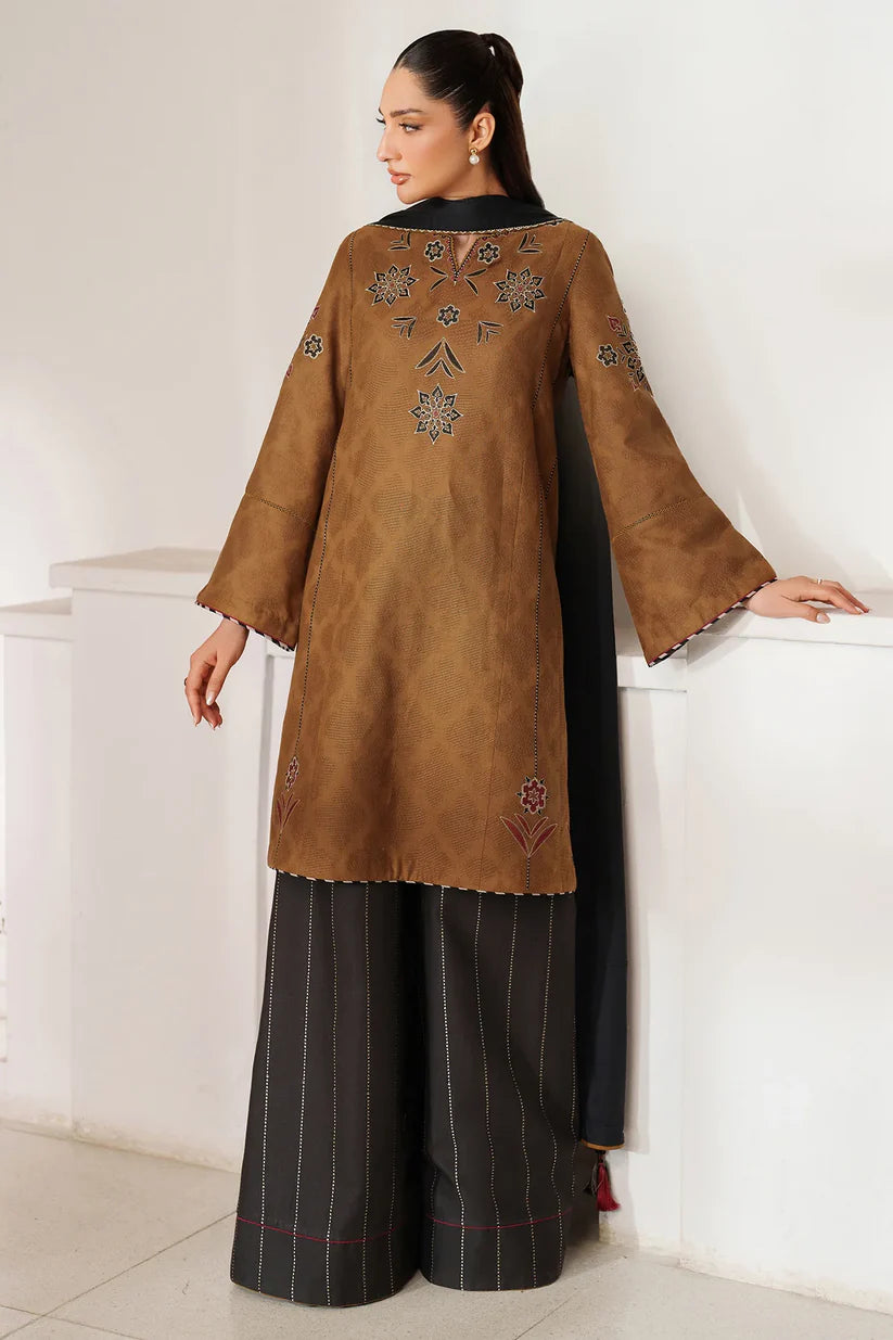 JZ-UW-D0150-0 | EMBROIDERED JACQUARD KHADDAR | Jazmin