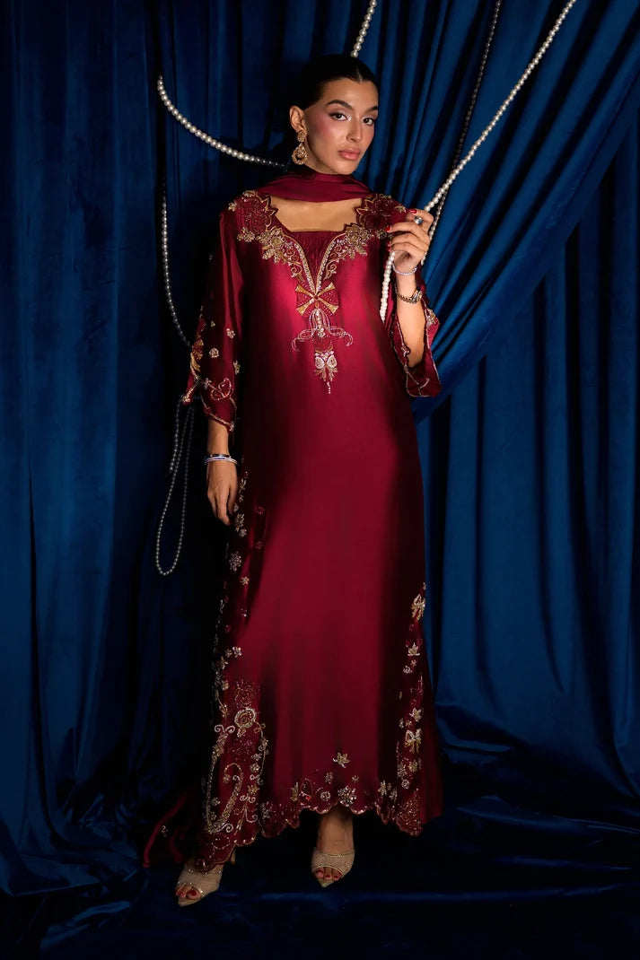 Pomegranate Punch | Ayra Festive Formals '26 | Flairs Studio