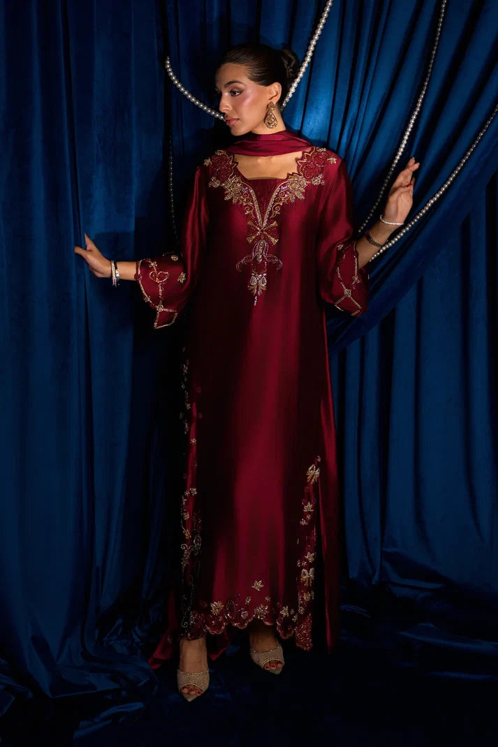 Pomegranate Punch | Ayra Festive Formals '26 | Flairs Studio