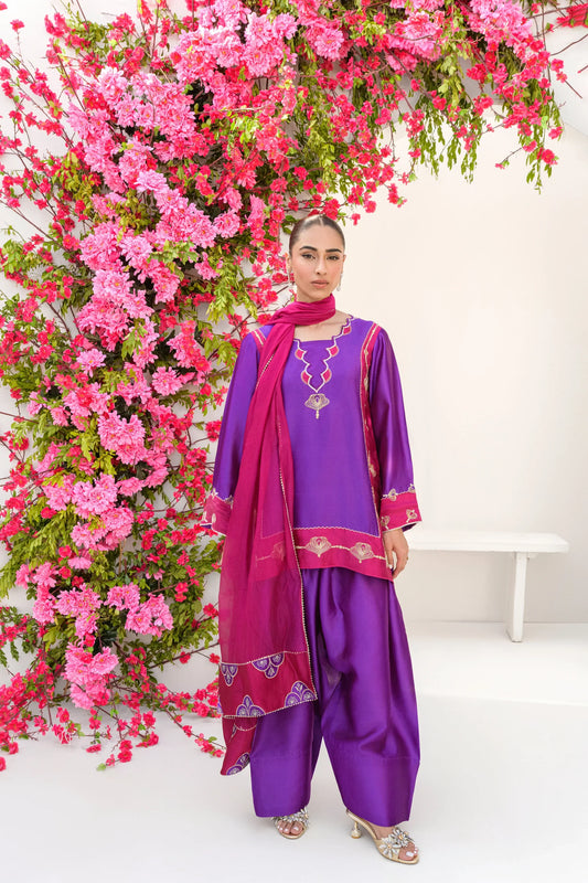 Flairs Studio Stelle Eid Edit II'25- Rosy Plum