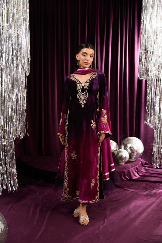 Flairs Studio Mara Velvet Luxe '25 - Berry