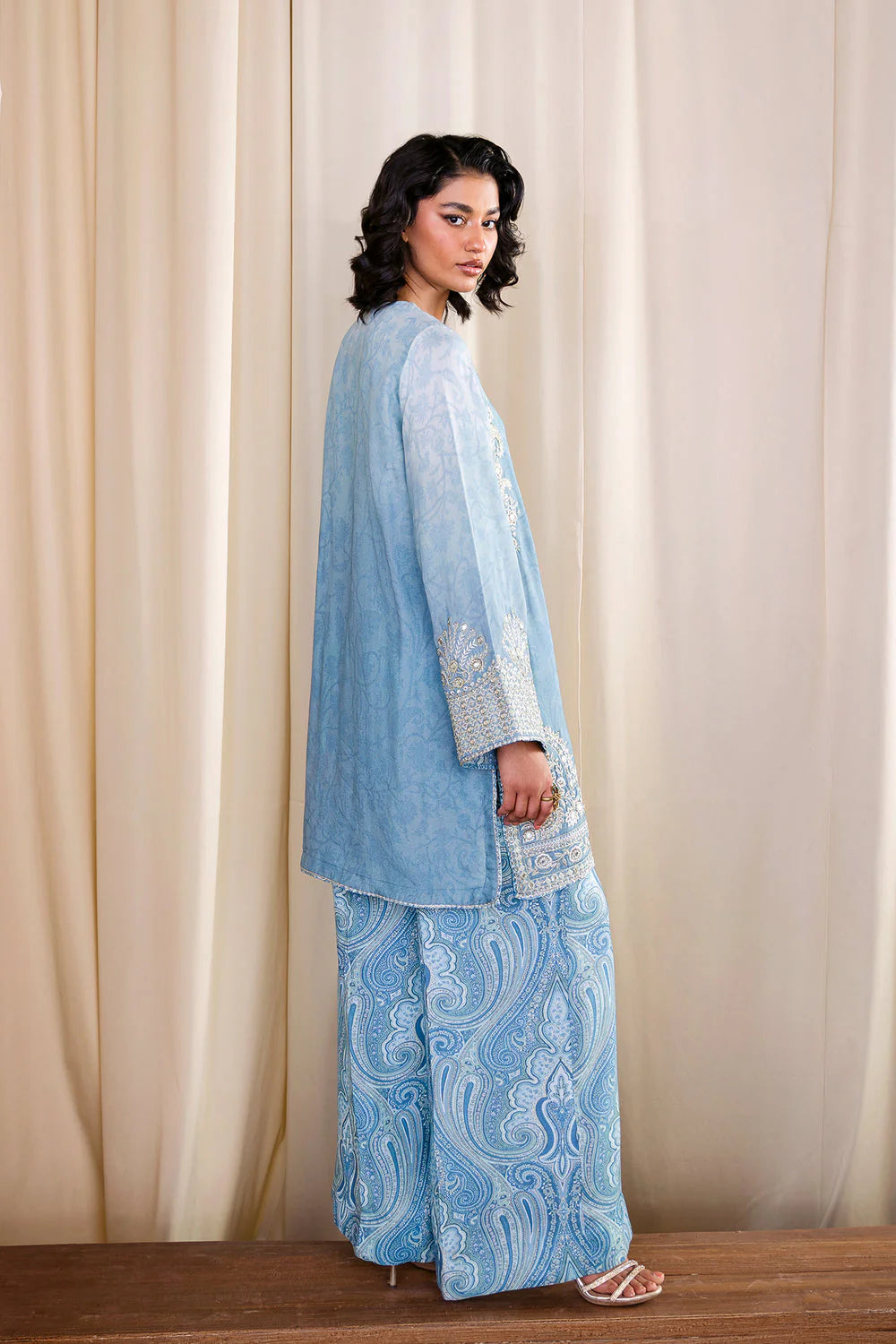 Ethnc Boutique SS '25 - LIGHT AQUA - E0796/104/615