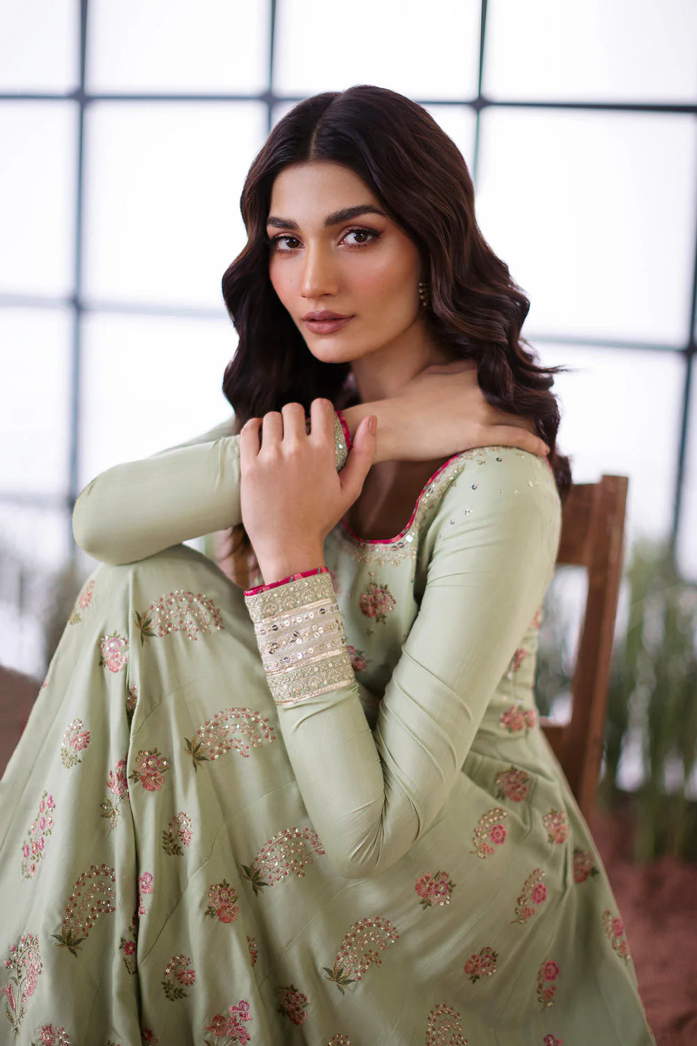 Ethnc Boutique SS '25 - PALE GREEN - E0800/104/130