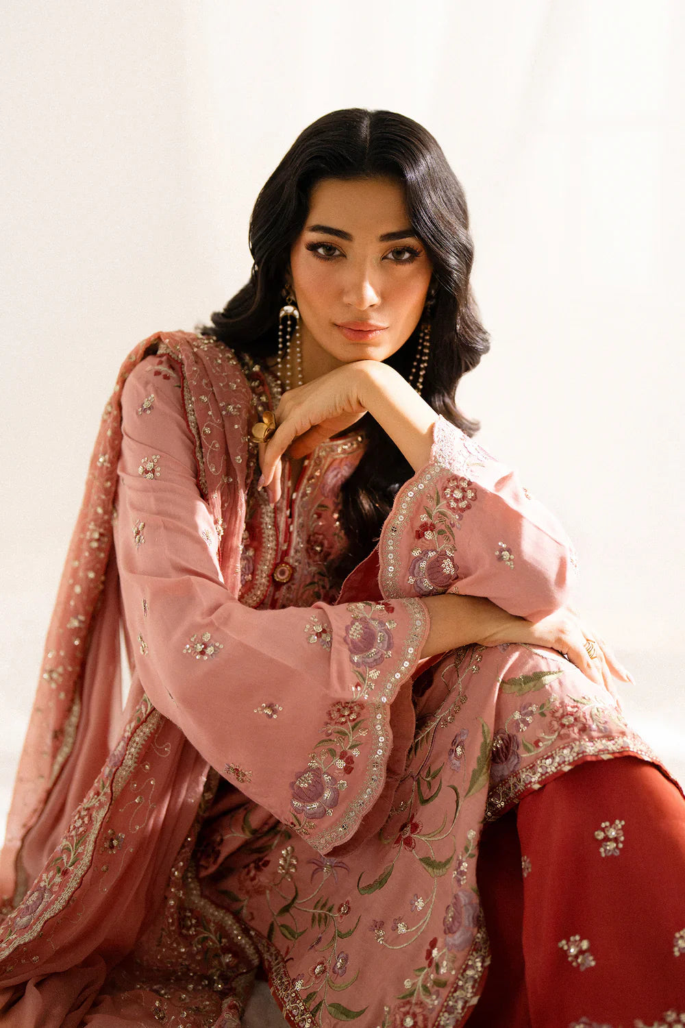 Ethnc Boutique '25 - EMBROIDERED SUIT - E0820/104/325