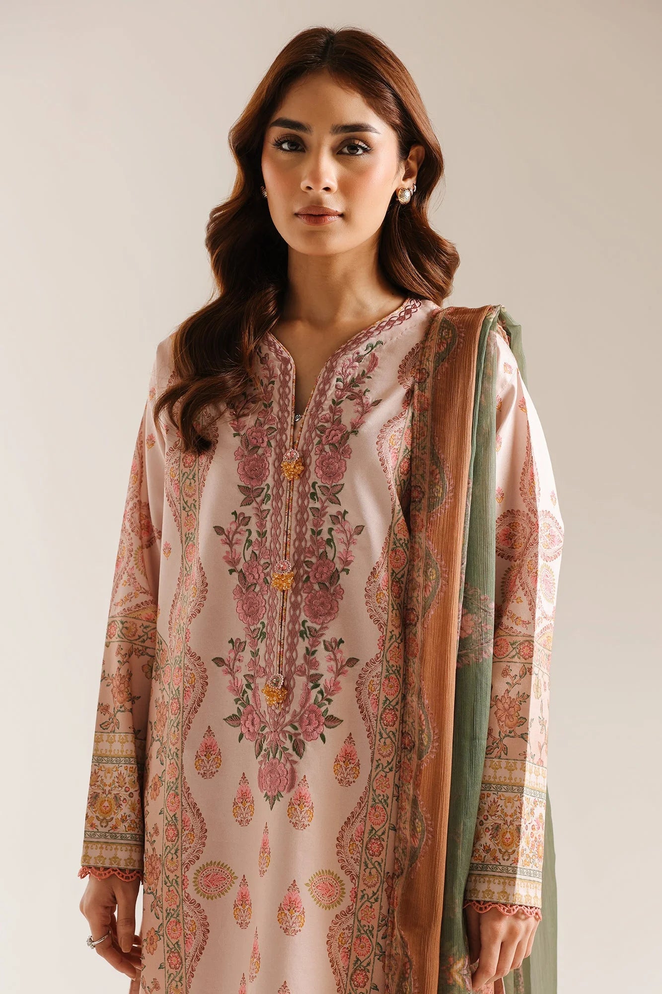 ETHNC EMBROIDERED SUIT (E1010/203/813)