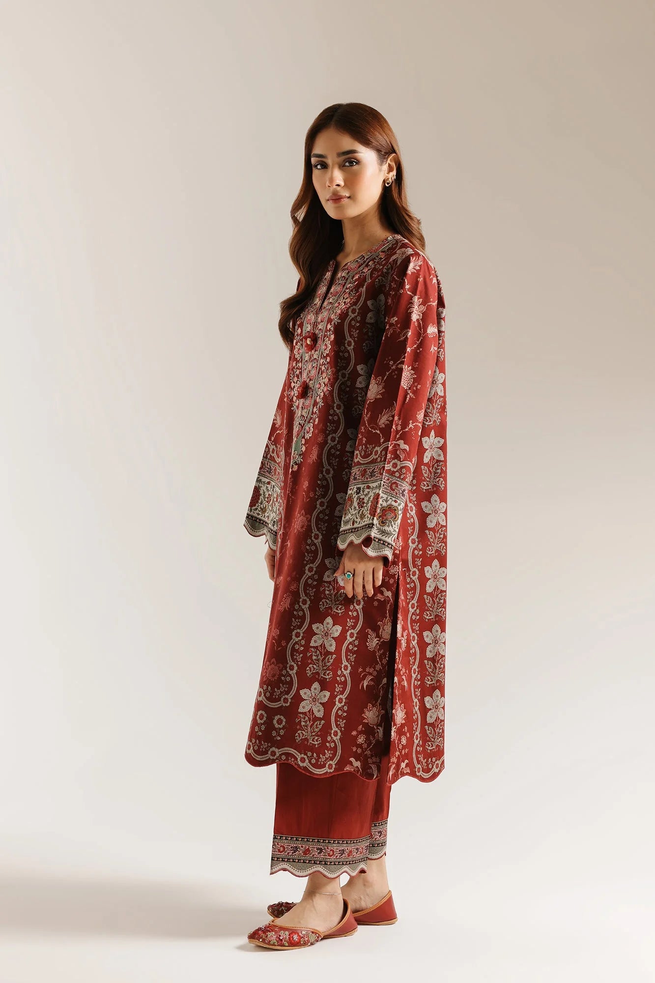 ETHNC EMBROIDERED SUIT (E1013/203/415)