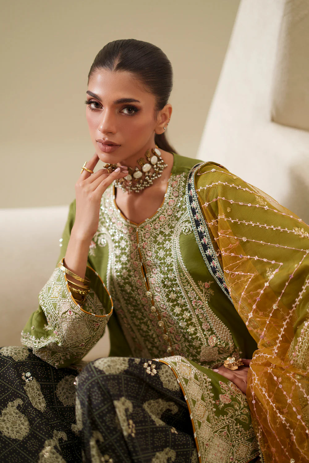GREEN | E1065/104/122 | Women Boutique SS '26 - Drop 3 | Ethnc