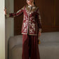 BURGUNDY | E1077/104/415 | Women Boutique Summer '26- Drop 4 | Ethnc