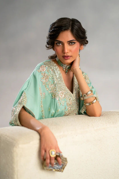 DULL GREEN | E1087/104/718 | Women Boutique Summer '26- Drop 3 | Ethnc