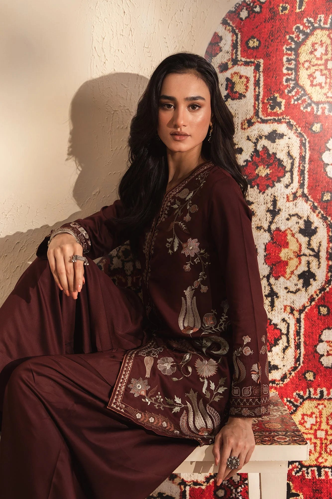 ETHNC EMBROIDERED SUIT (E4043/103/306)