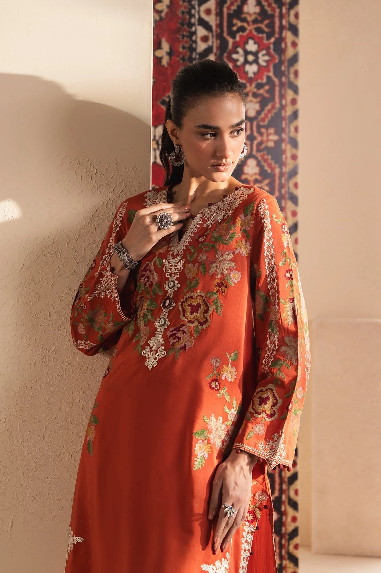 ETHNC EMBROIDERED SUIT (E4048/103/213)