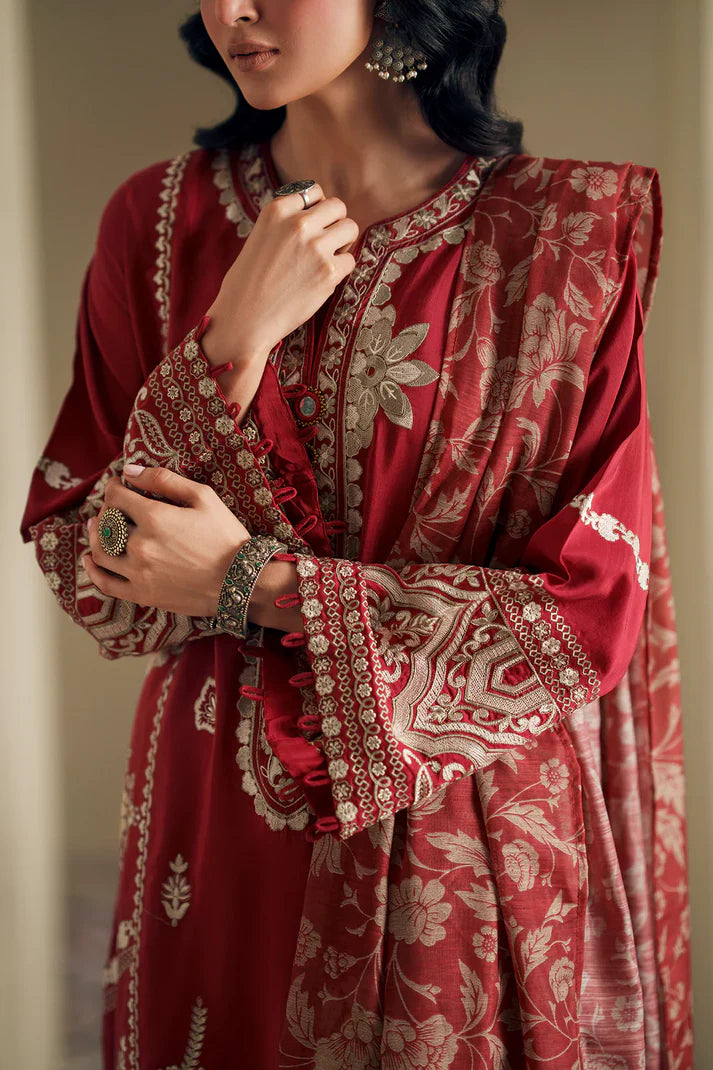 RED | E4053/103/301 | Rozana Collection SS '26- Drop 7 | Ethnc