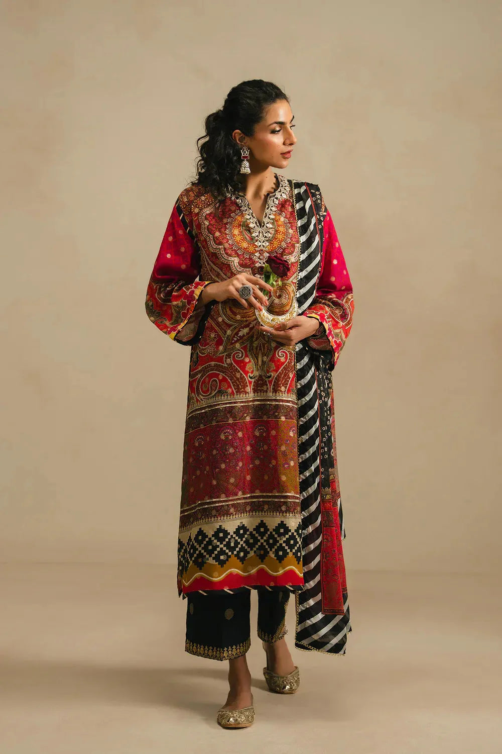Ethnc Rozana Collection SS '26 Drop V - Embroidered Suit | E4110/103/321