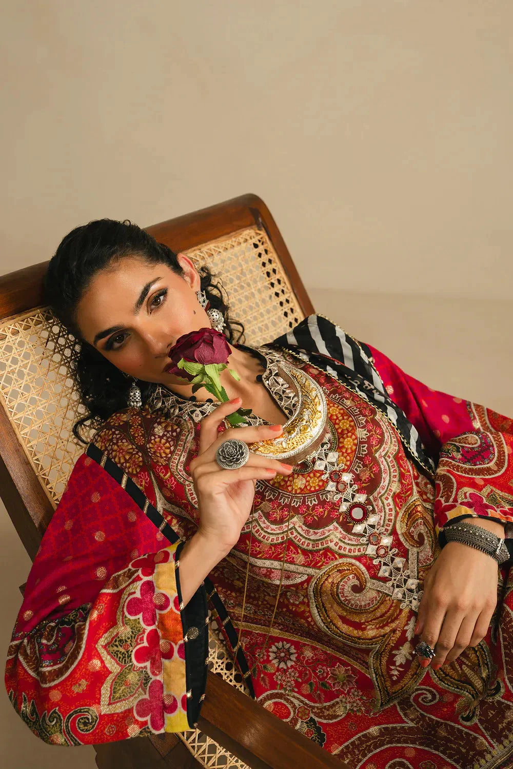 Ethnc Rozana Collection SS '26 Drop V - Embroidered Suit | E4110/103/321