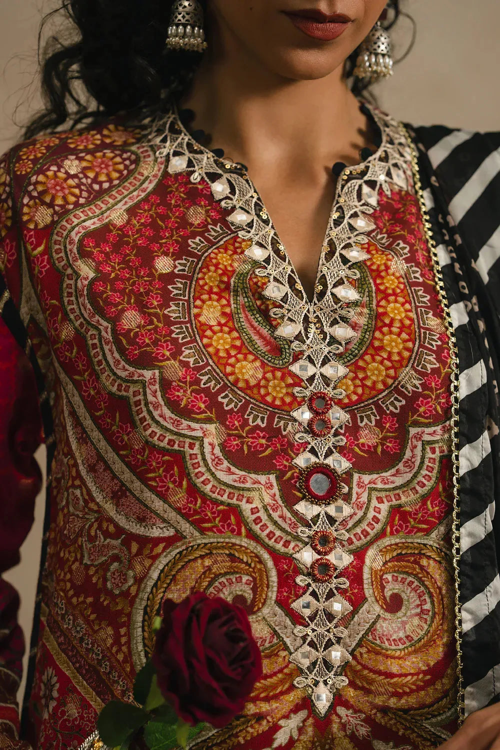 Ethnc Rozana Collection SS '26 Drop V - Embroidered Suit | E4110/103/321